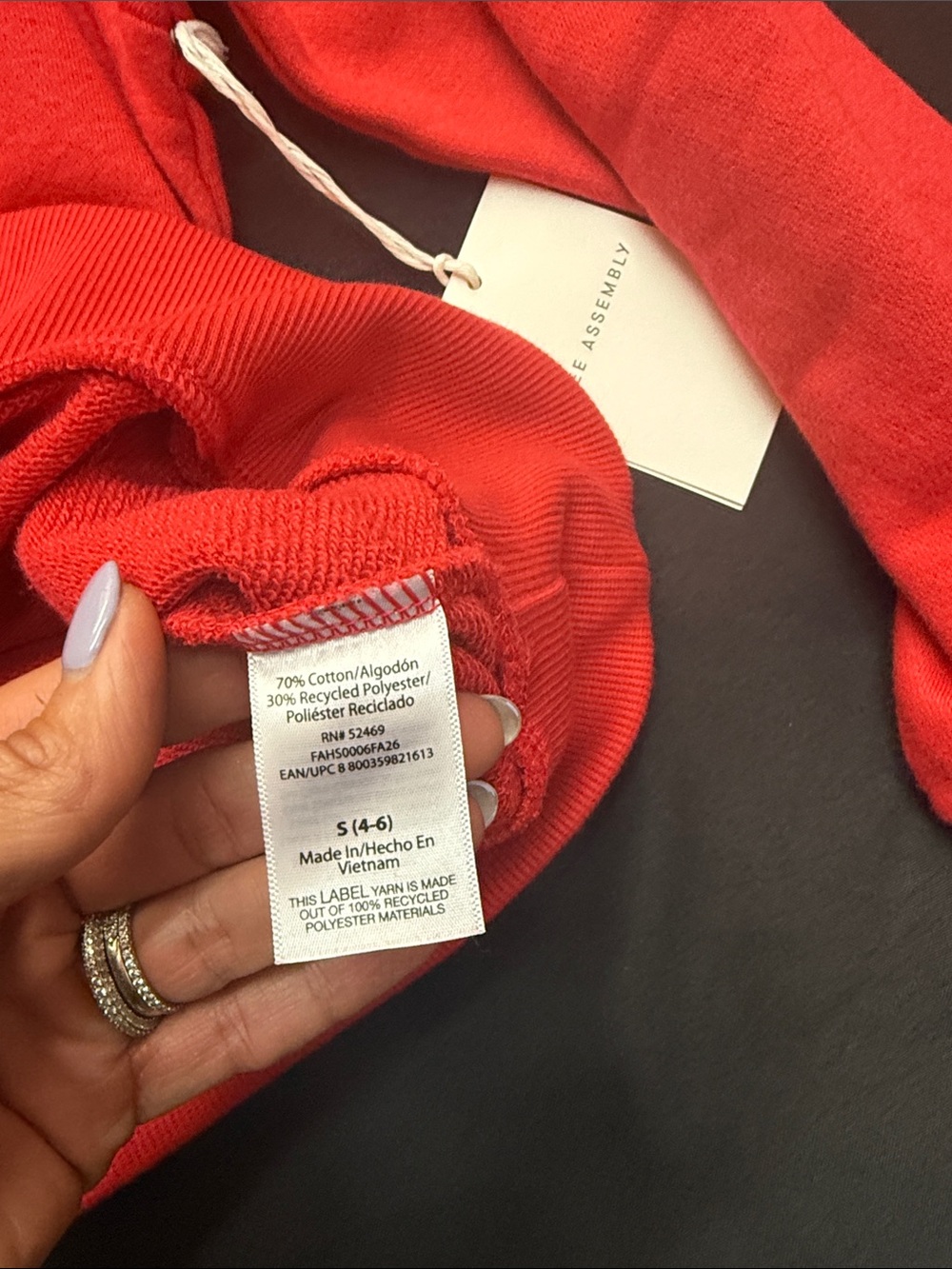 NWT Free Assembly Women’s Bow Neck Sweatshirt size Small - Picture 4 of 5